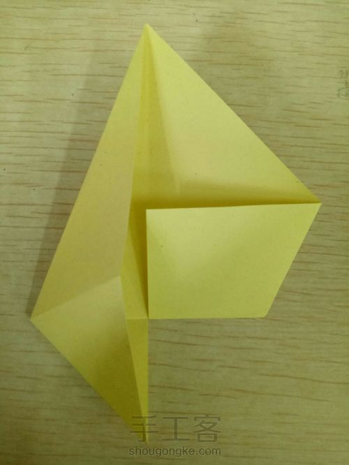 折纸 基础形
(2).鱼基础形 第6步