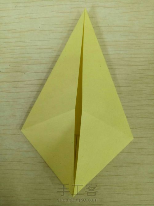 折纸 基础形
(2).鱼基础形 第7步