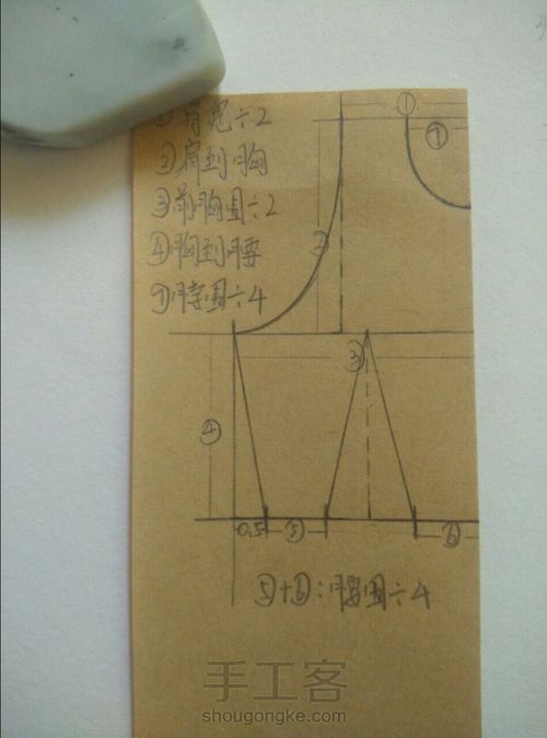 【娃衣纸样】连衣裙上衣纸样 第5步