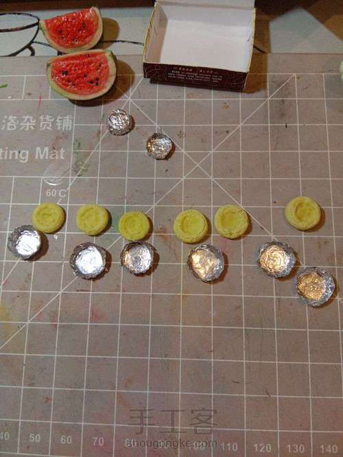 用树脂粘土做的葡式蛋挞 第2步