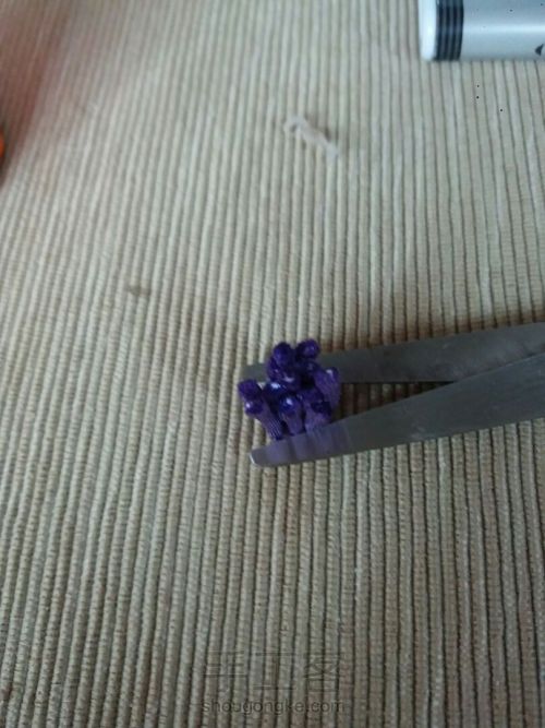 烧花之双层紫菊（附花心做法） 第2步