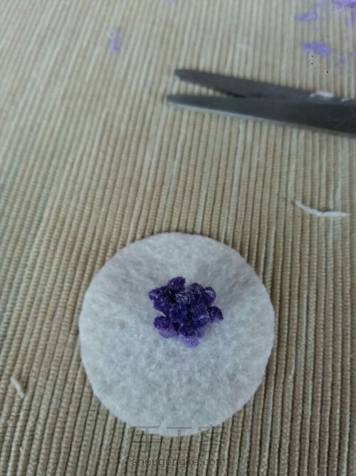 烧花之双层紫菊（附花心做法） 第7步