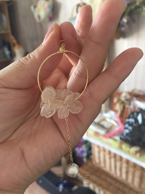 超简单日系永生花饰品 夏天的味道 第9步