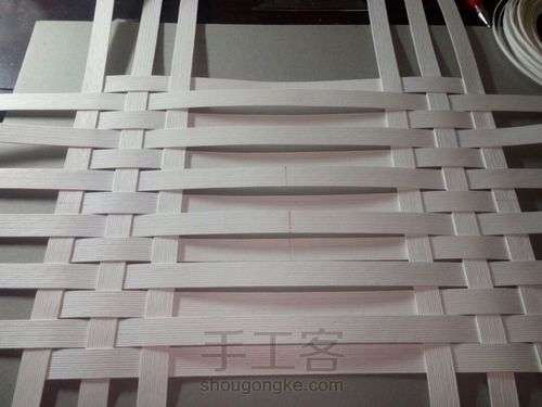 纸藤编织小清新收纳盒 第15步