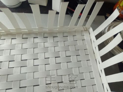 纸藤编织小清新收纳盒 第21步