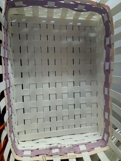 纸藤编织小清新收纳盒 第31步