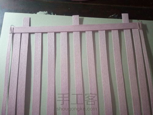 纸藤编织小清新收纳盒 第56步