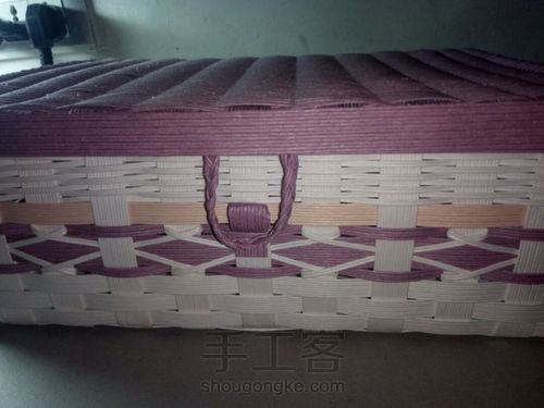 纸藤编织小清新收纳盒 第68步