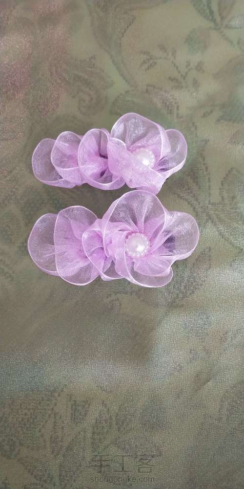 儿童鸭嘴夹花朵发饰 第6步