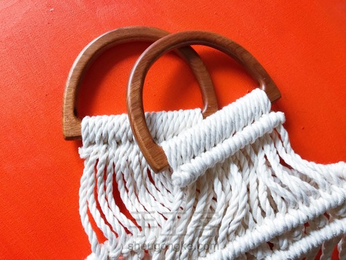 岂止手作/Macrame复古包 第8步