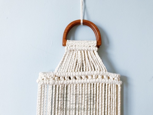 岂止手作/Macrame复古包 第9步