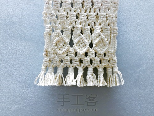 岂止手作/Macrame复古包 第16步