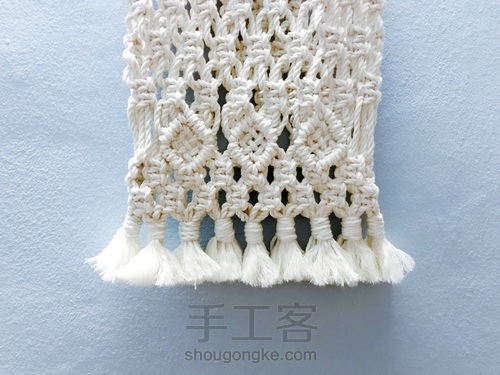 岂止手作/Macrame复古包 第17步