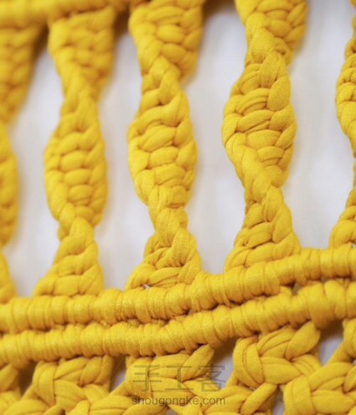 岂止手作/挂毯macrame留线长度 第5步