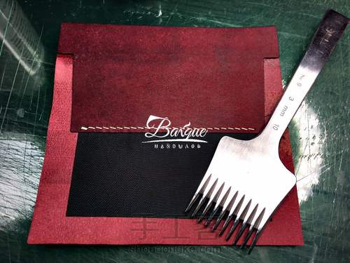 精细植鞣短钱夹制作基础 第6步