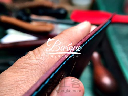 精细植鞣短钱夹制作基础 第14步