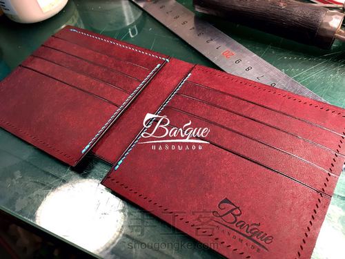 精细植鞣短钱夹制作基础 第16步