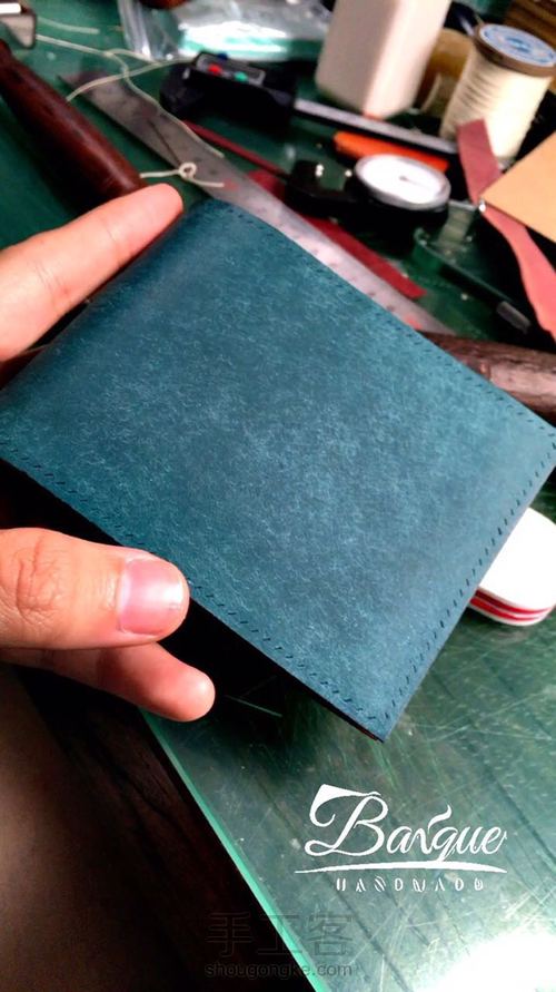 精细植鞣短钱夹制作基础 第21步