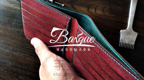 精细植鞣短钱夹制作基础 第36步