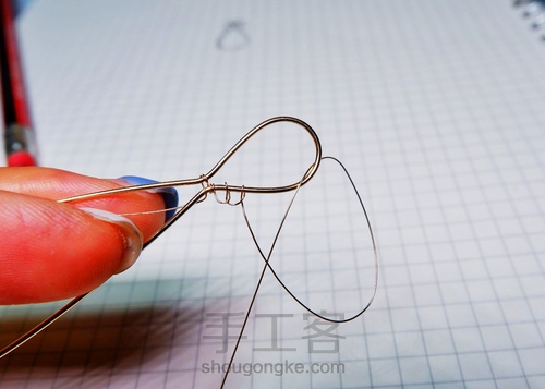 【原创】Nun葡萄石绕线项链 第5步