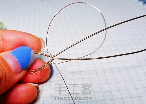 【原创】Nun葡萄石绕线项链 第7步