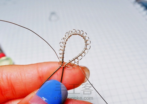 【原创】Nun葡萄石绕线项链 第9步