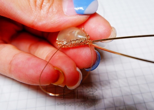 【原创】Nun葡萄石绕线项链 第11步