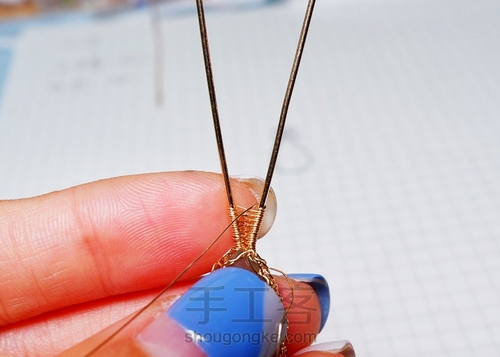 【原创】Nun葡萄石绕线项链 第19步