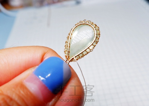 【原创】Nun葡萄石绕线项链 第16步