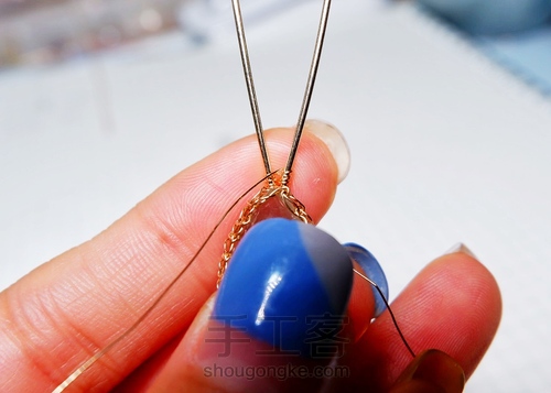 【原创】Nun葡萄石绕线项链 第17步