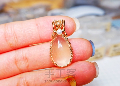 【原创】Nun葡萄石绕线项链 第26步