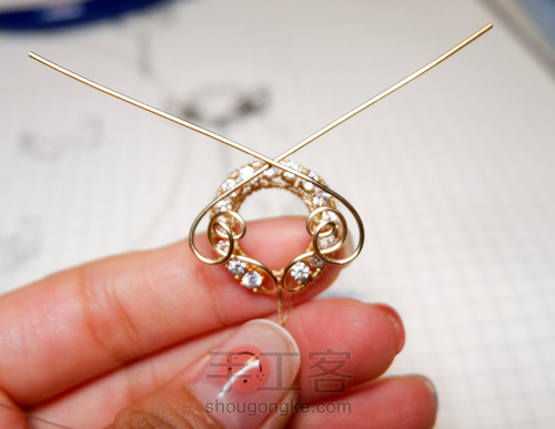 免费教程|魔法棒胸针【20200515】 第9步