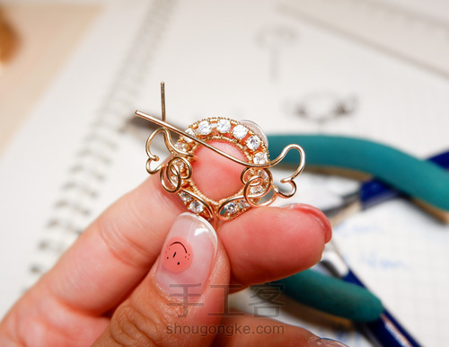 免费教程|魔法棒胸针【20200515】 第14步