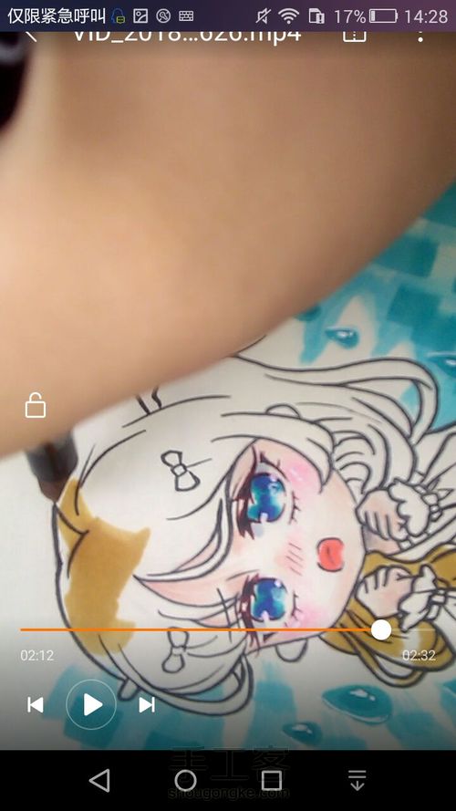 简单马克笔上色~卡通萌妹子手绘 第13步