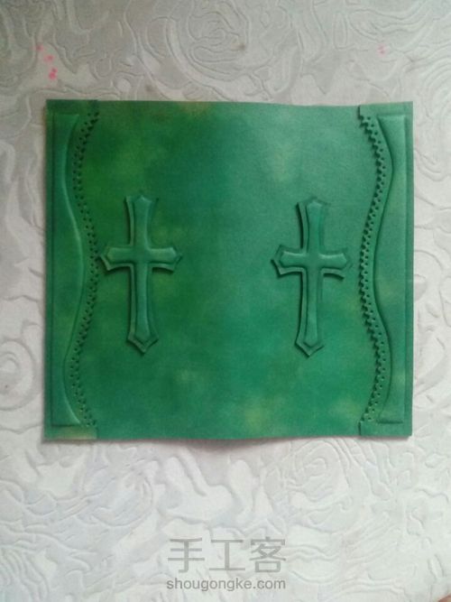 绿色拉链钱包 第3步