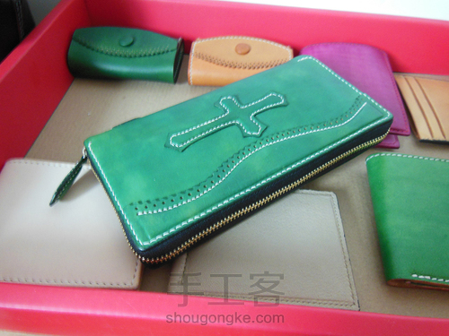 绿色拉链钱包 第7步