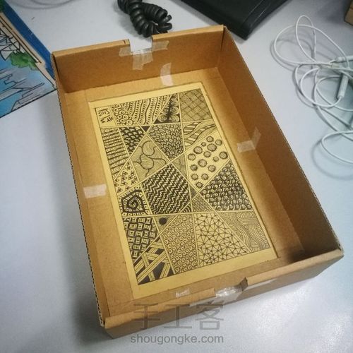 废纸盒的灯 第4步