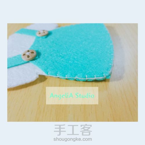 【Angelia Studio】不织布背带mini裙卡套 第11步