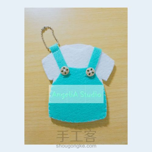 【Angelia Studio】不织布背带mini裙卡套 第13步