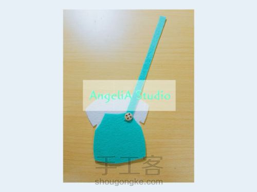 【Angelia Studio】不织布背带mini裙卡套 第3步
