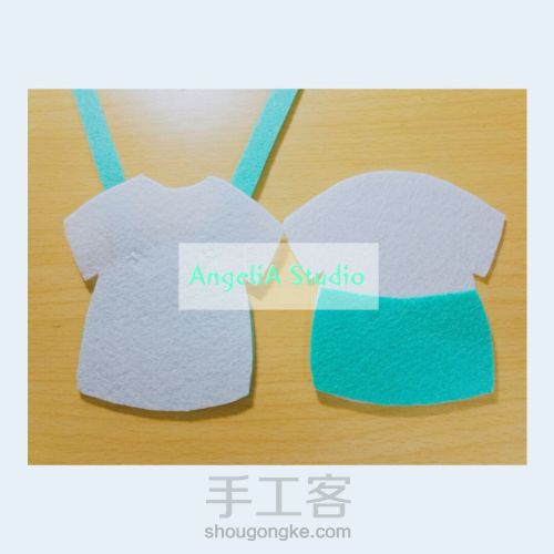【Angelia Studio】不织布背带mini裙卡套 第5步