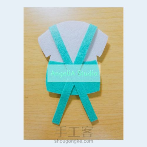 【Angelia Studio】不织布背带mini裙卡套 第6步