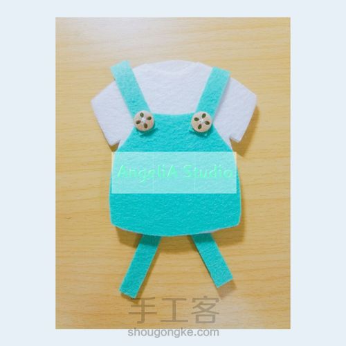 【Angelia Studio】不织布背带mini裙卡套 第8步