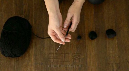 毛球球挂件🙈（转） 第3步