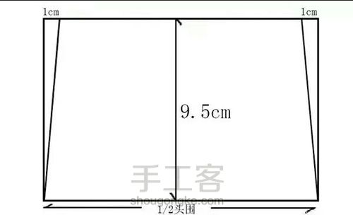 大檐遮阳帽教程 第3步