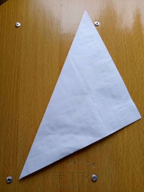 纸折猫耳方块盒 第2步