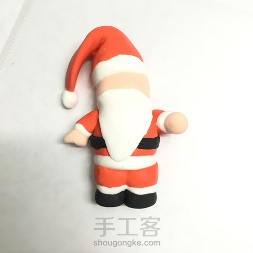 粘土制作圣诞老人 第23步