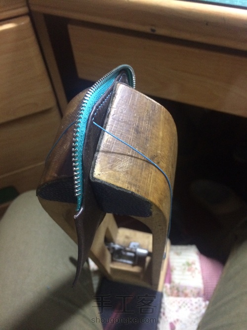 公文包缩小版零钱包制作 第8步