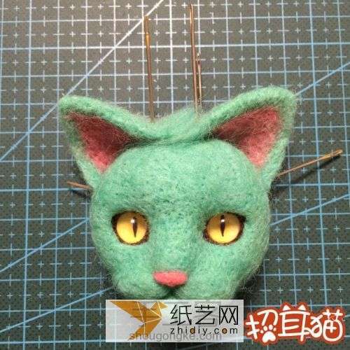 羊毛毡之猫猫头部塑形（超级详细）【转载】 第38步