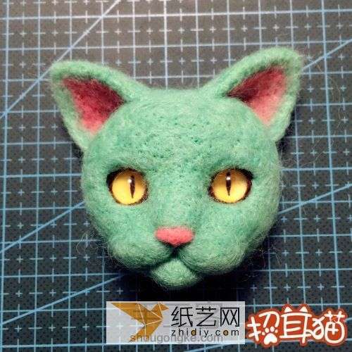 羊毛毡之猫猫头部塑形（超级详细）【转载】 第42步